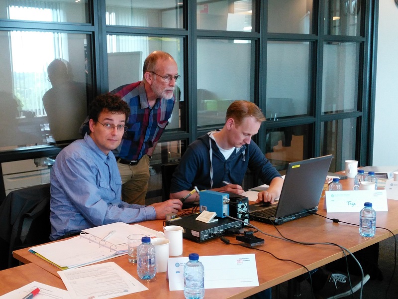 Students of training "Experimental techniques in mechatronics"